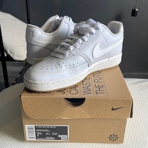 Nike court vision in whisper gum